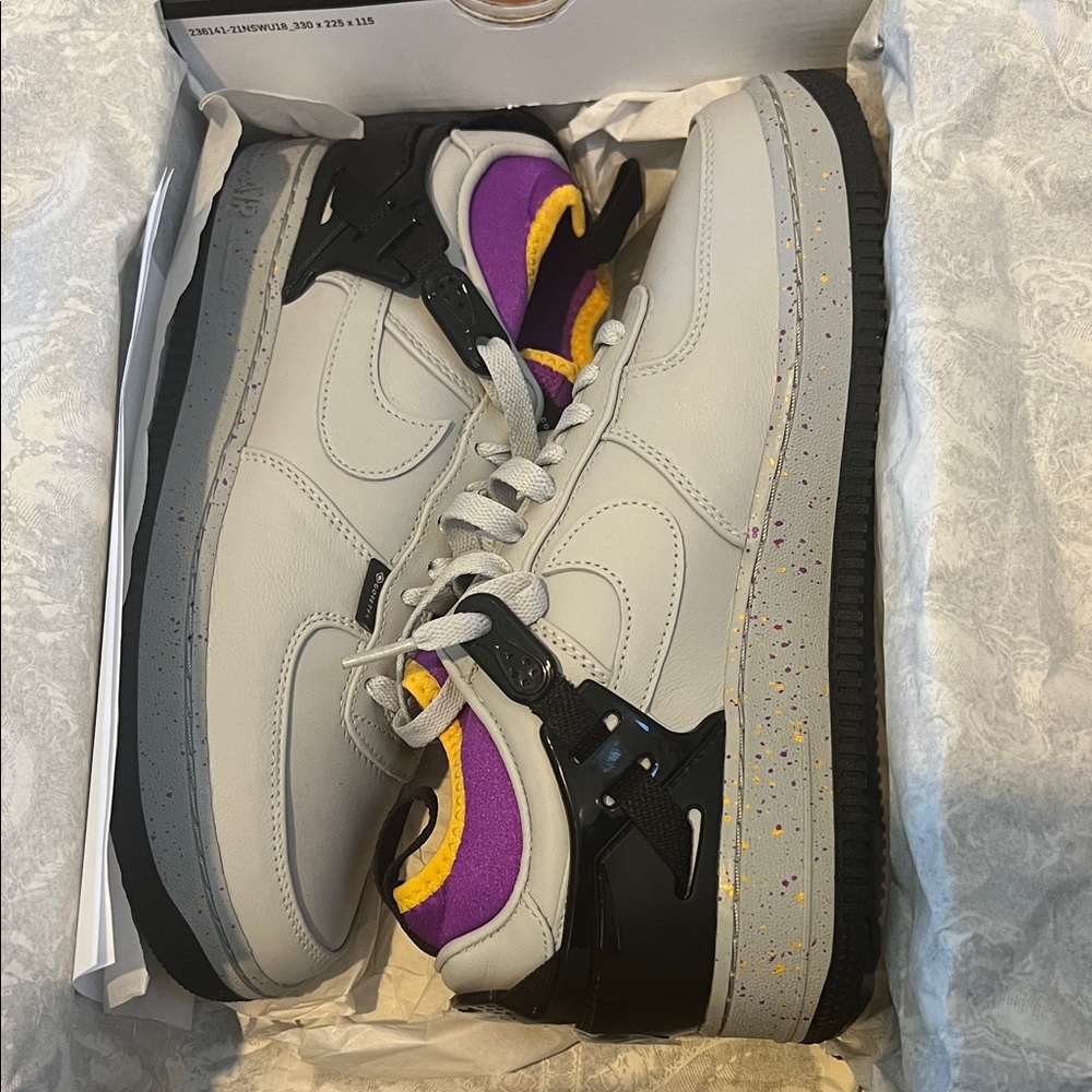 NIB Nike x Undercover Air Force 1 Low in Gray Fog and Black